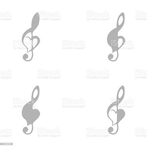 Treble Clef Icon On A White Background Vector Illustration Stock Illustration Download Image