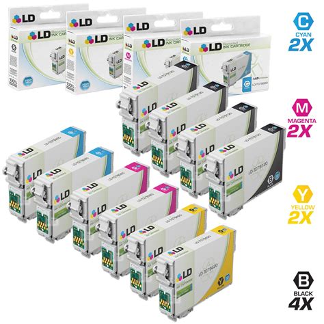 Ld Remanufactured Replacement For Epson T079 Set Of 10 Hy Cartridges 4