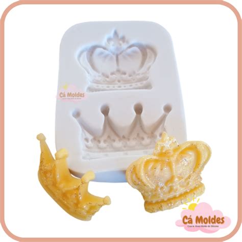 MOLDE DE SILICONE COROA REI E RAINHA Shopee Brasil