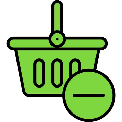 Icono De Cesta De La Compra Generic Outline Color