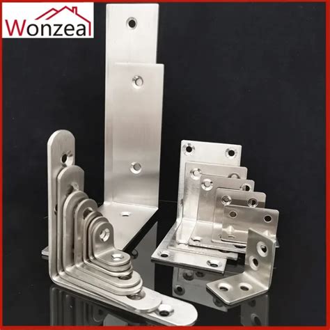 Stainless Steel L Shaped Angle Bracket 90 Degree Holder Furniture