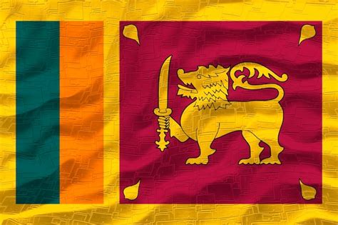 Premium Photo | National flag of sri lanka background with flag of sri ...