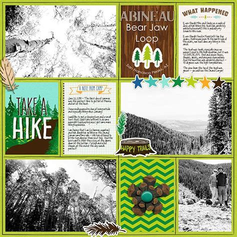 Take A Hike The Lilypad Gallery Vacation Scrapbook Scrapbook Inspiration Digital