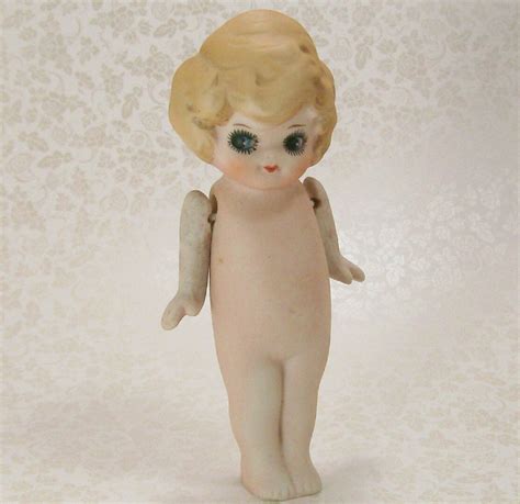 Vintage Kewpie Doll Bisque Japan 1920 Flapper Porcelain