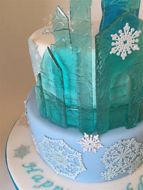 Elsa's Ice Castle - Cake by The Chocolate Bakehouse - CakesDecor