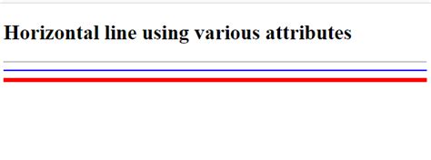 How To Add Horizontal Line In HTML GeeksforGeeks