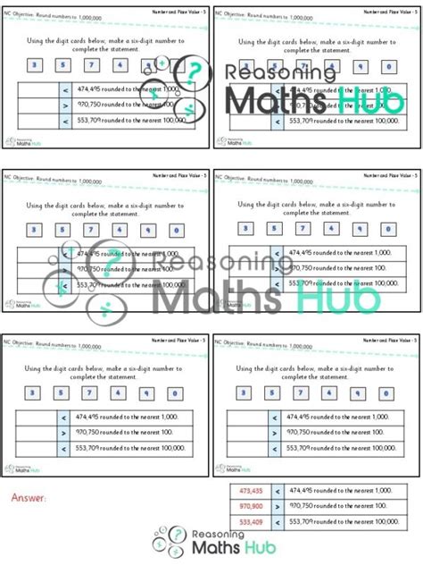 Round Numbers Up To 1 Million Master The Curriculum