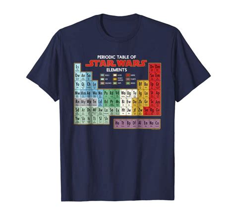 Buy Now Star Wars Periodic Table Of Elements Graphic T Shirt Tees Design