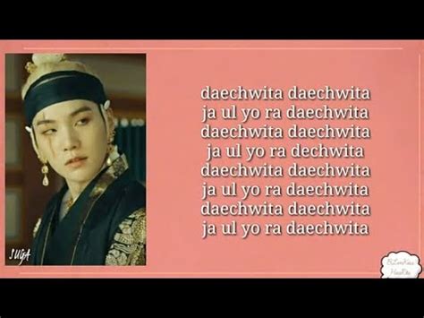 Agust D Suga Daechwita Easy Lyrics Youtube