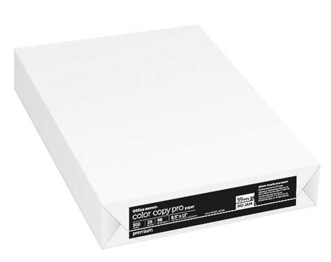 Office Depot Color Copy Paper 1 Ream White Letter 85 X 11 500 Sheets