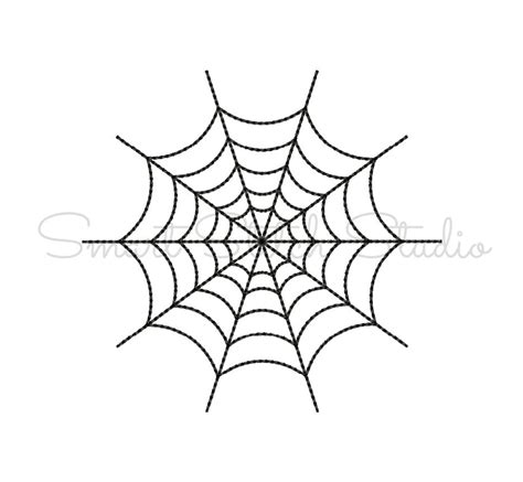 Spiderweb Embroidery Design Spider Web Machine Embroidery Etsy