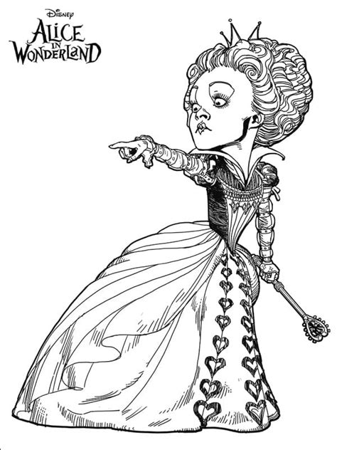 Alice In Wonderland Coloring Pages