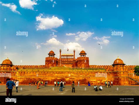 A front view of the Red Fort Stock Photo - Alamy