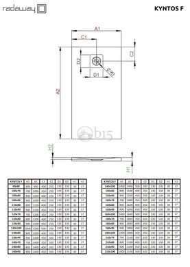 Душовий піддон RADAWAY Kyntos F 140x80 HKF14080 04 купити в офіційному