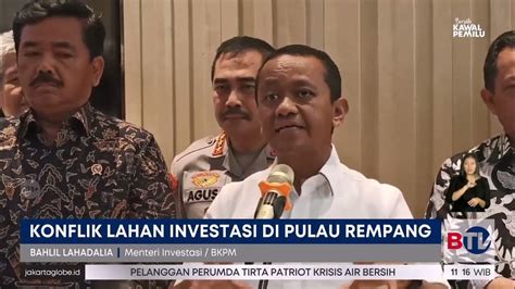 Pemerintah Targetkan Pengosongan Pulau Rempang Batam Selesai 28