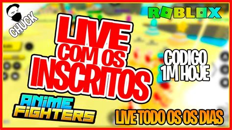 Live Roblox Anime Fighters C Digo M Hoje Youtube