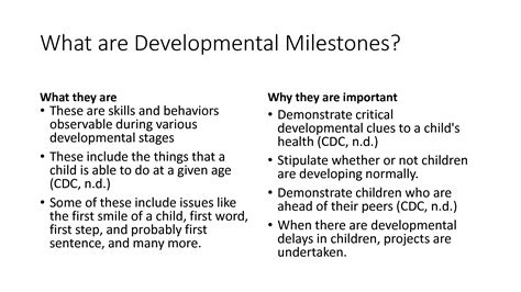 Solution Developmental Milestones Service Studypool