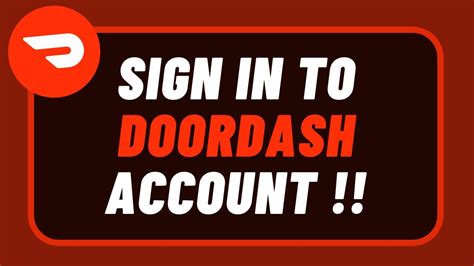 Doordash Login How To Login Sign In Doordash Account Youtube