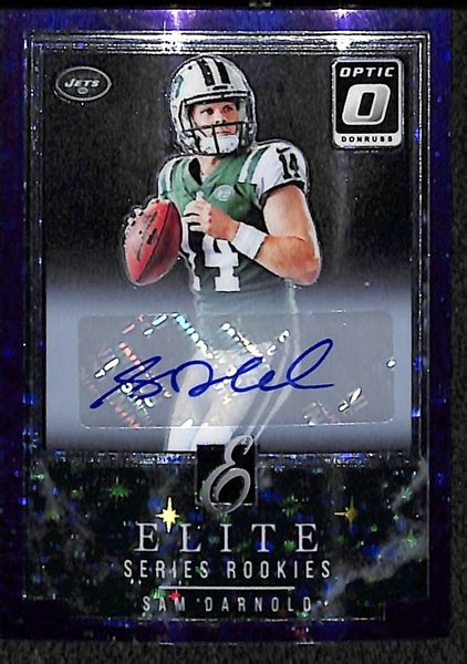 Lot Detail 2018 Donruss Optic Sam Darnold Elite Series 39 50 Blue