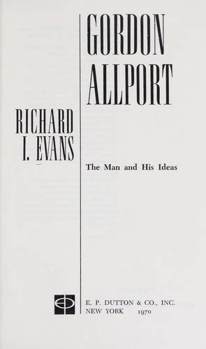 Gordon Allport (1970 edition) | Open Library