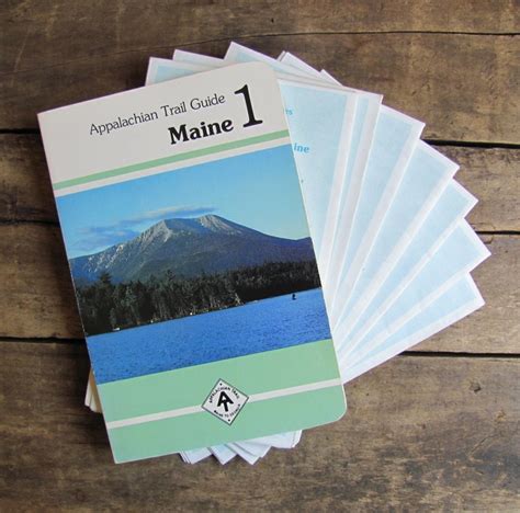 Vintage S Appalachian Trail Guide Maine Book Etsy Trail Guide