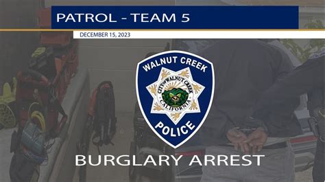 Serial Walnut Creek burglar arrested, charged by Contra Costa County DA