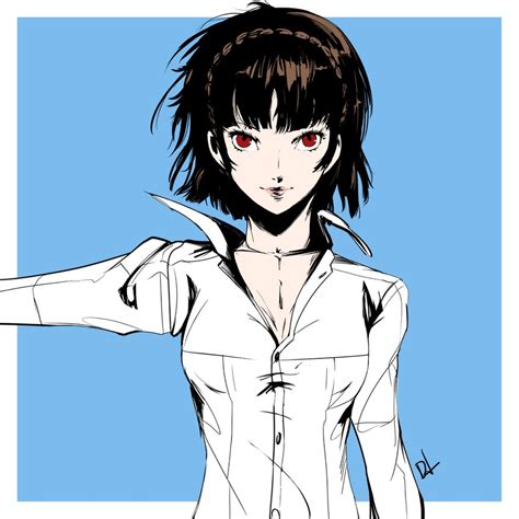 Niijima Makoto Persona And 1 More Drawn By Dh Brink Of Memories