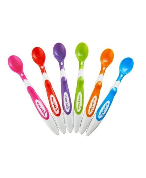 Munchkin Soft Tip Infant Spoon Set Multi Color 6 Pack Macys