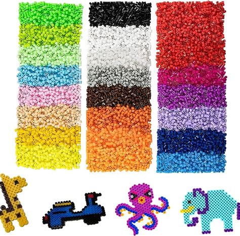 Sukh 7500pcs Fuse Beads Fuse Beads Kit Melty Beads Kit Melting Beads Fuse Beads