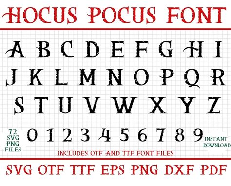 Hocus Pocus Font Svg Hocus Pocus Font Hocus Pocus Svg Hocus Pocus