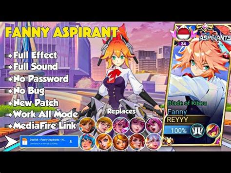 NEW UPDATE Script Skin Fanny Aspirants Blade Of Kibou Full Effect