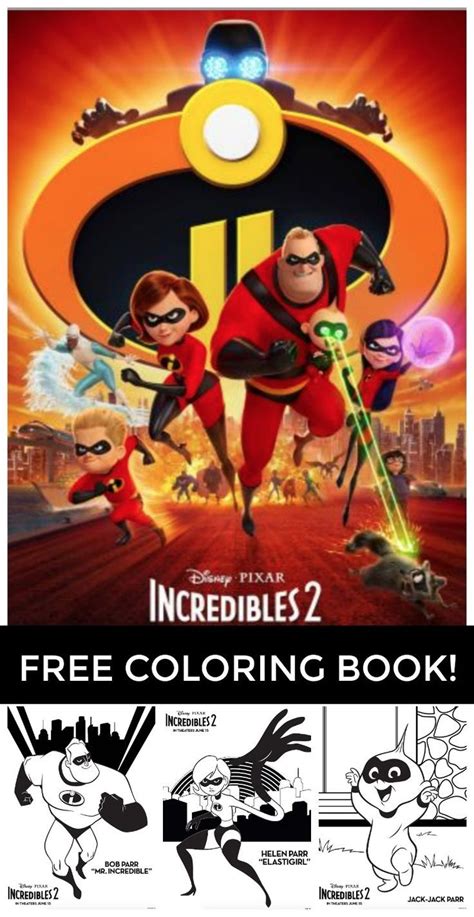 Free Printable Incredibles Coloring Pages All Of These Fun