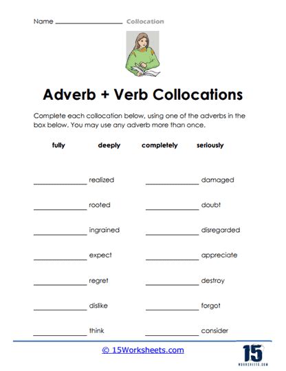 Collocation Worksheets 15 Worksheets