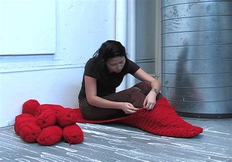 Artist Will Knit Herself Into A Yarn Cocoon At The ICA