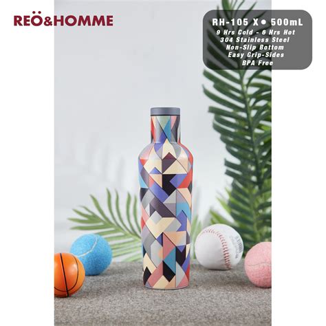 Jual Reo Homme Botol Minum Tumbler Stainless Steel Motif Spektrum