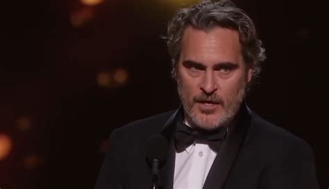 Joaquin Phoenix Spreads Vegan Message In Acceptance Speech