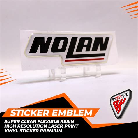 Jual Stiker Timbul Emblem Sticker Resin Lentur Nolan Shopee Indonesia