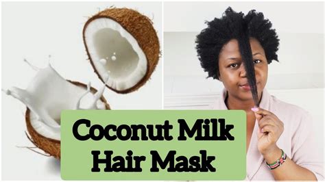 Diy Homemade Coconut Milk Hair Mask Hair Growth Diy Deep Conditioner Youtube