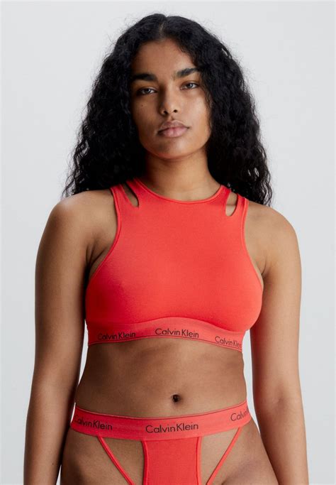 Calvin Klein Underwear Unlined Bralette Haut De Bikini Poppy Red