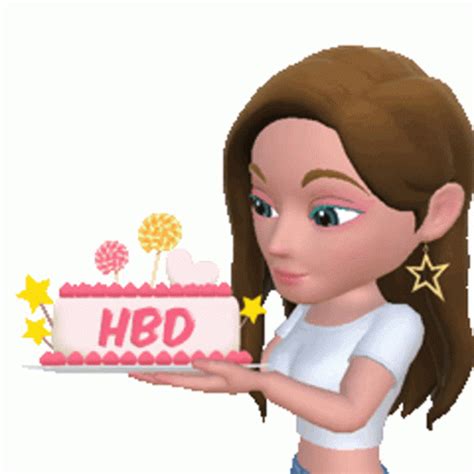 Hbd Happy Sticker Hbd Happy Discover Share Gifs Happy Birthday Hot