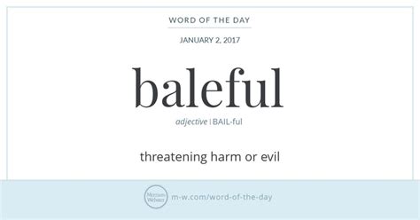 Word of the Day: Baleful | Curious.com