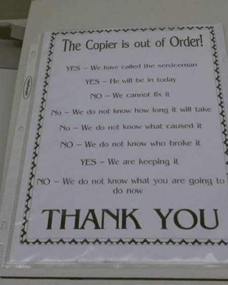 15 Funny 'Out of Order' Signs