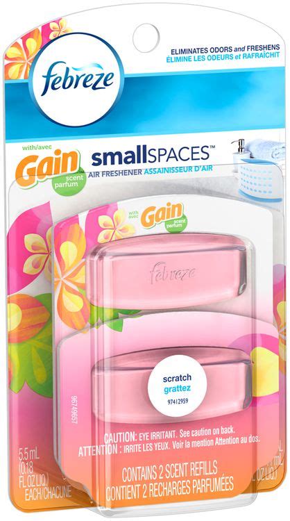 Small Spaces Febreze Small Spaces with Gain Island Fresh Scent Refills ...