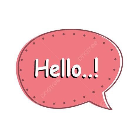 Chat Stickers Vector Art Png Cute Hello Sticker With Chat Bulb Frame