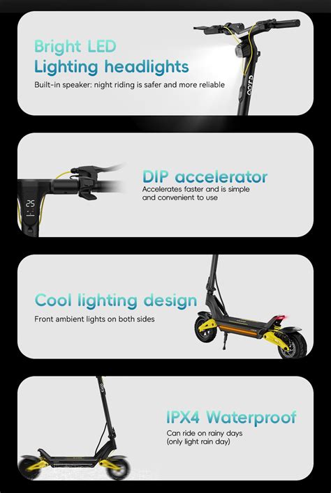 Ootd S10 Folding Electric Scooter 1400w Motor 70km Range