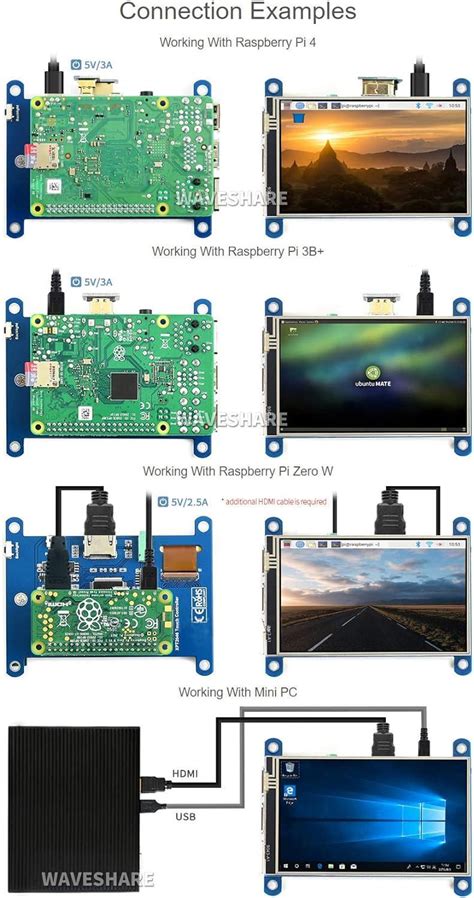 Waveshare 4inch Resistive Touch Screen LCD Compatible With Raspberry Pi