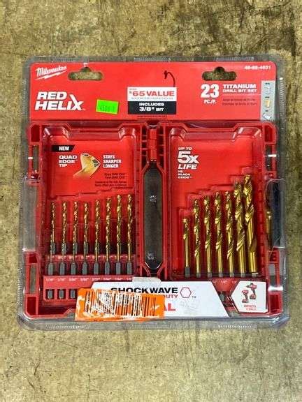 Milwaukee Shockwave Impact Duty Titanium Drill Bit Set 23 Piece