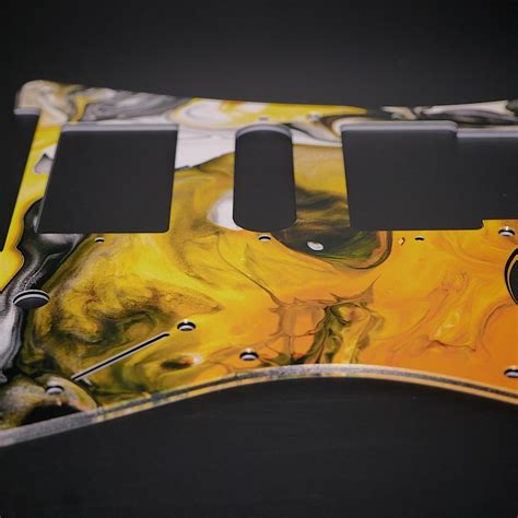 Ibanez Pickguard Yellow Marble Rg Series Custom Etsy