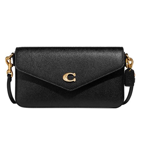 Coach Cross Grain Leather Wyn Crossbody Black One Size Lyst