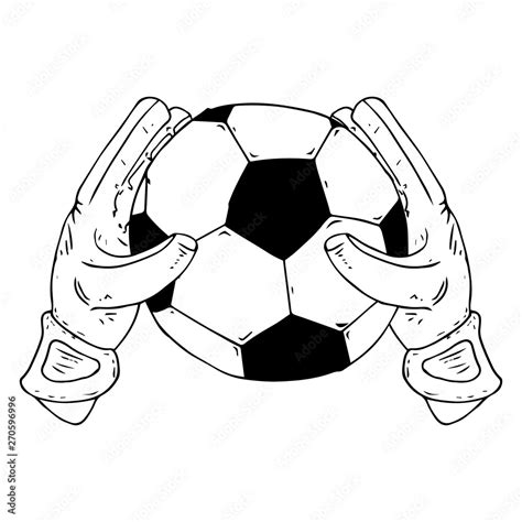 Glove Goalkeeper Icon Vector Illustration Of Goalkeeper Glove With